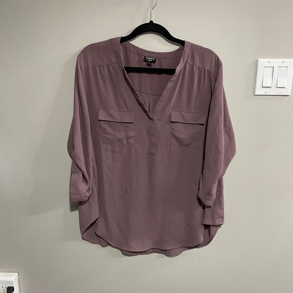 Torrid Harper Style Pull over Blouse - Picture 1 of 1